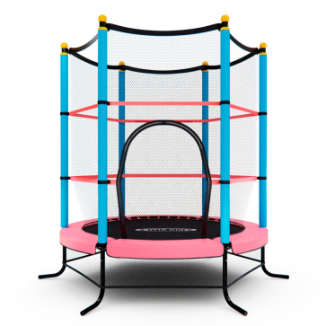 Батут детский DFC SMRKIDS 55" с сеткой, PINK - 6